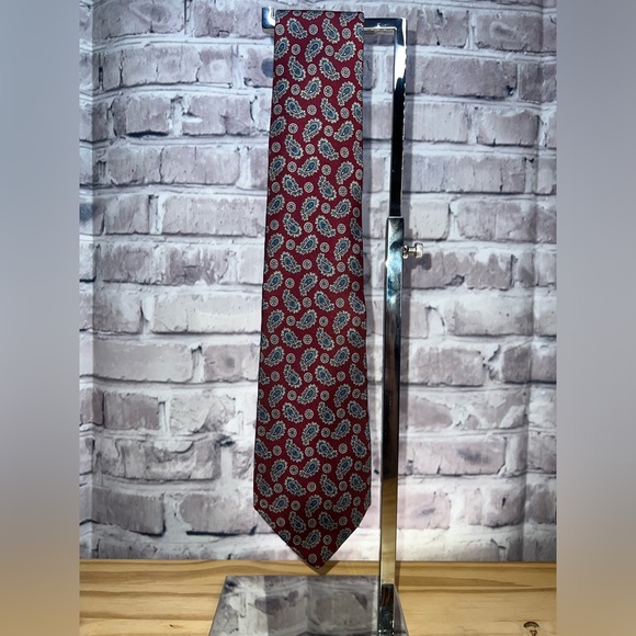 Vintage Christian Dior Men’s Silk Paisley Tie - Picture 3 of 9